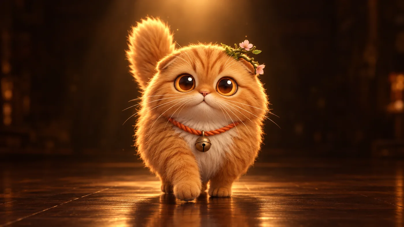 Miruto walking happily